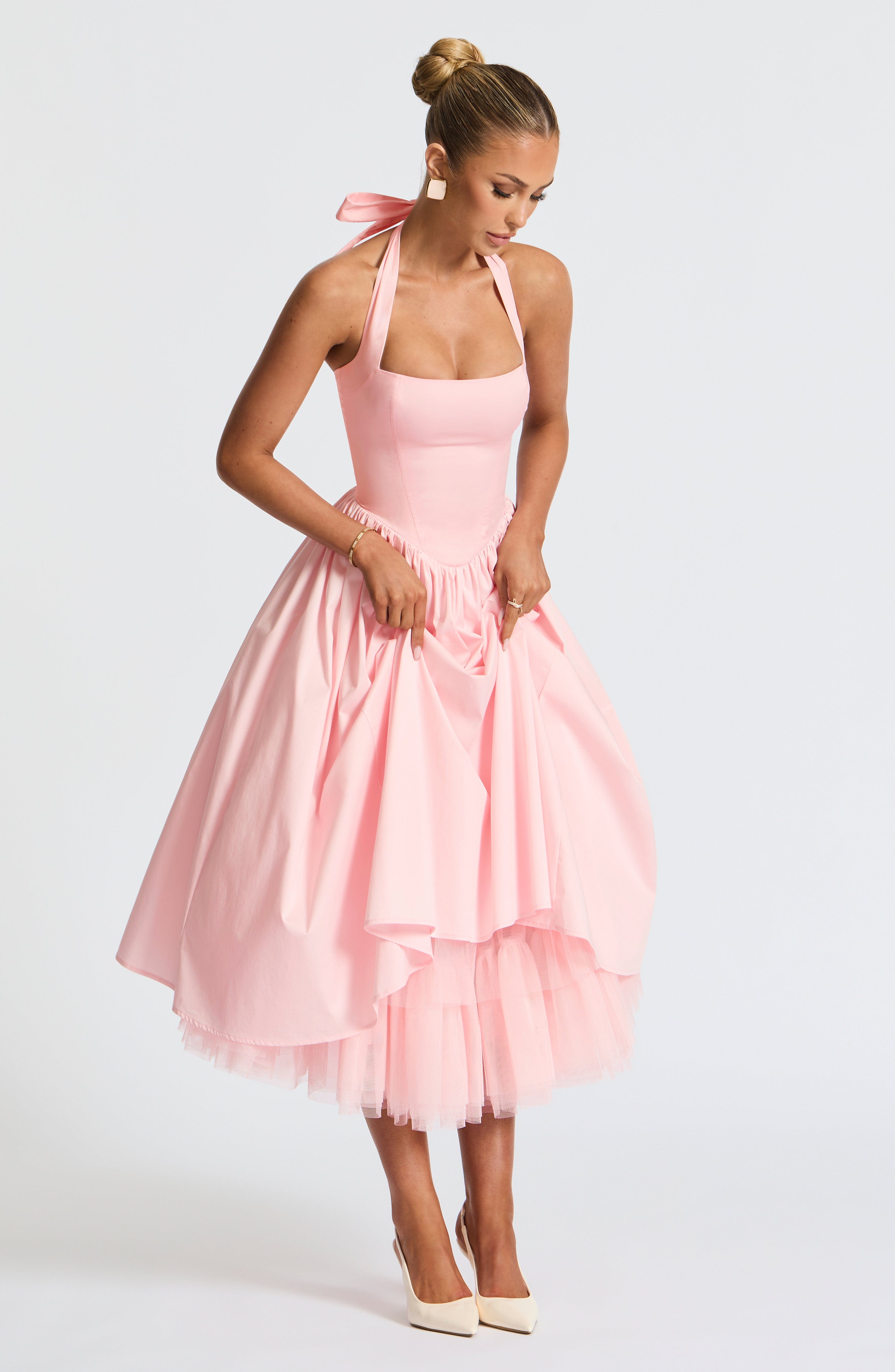 Valetti Giaro | Juliette Halter Tulle Midi Dress