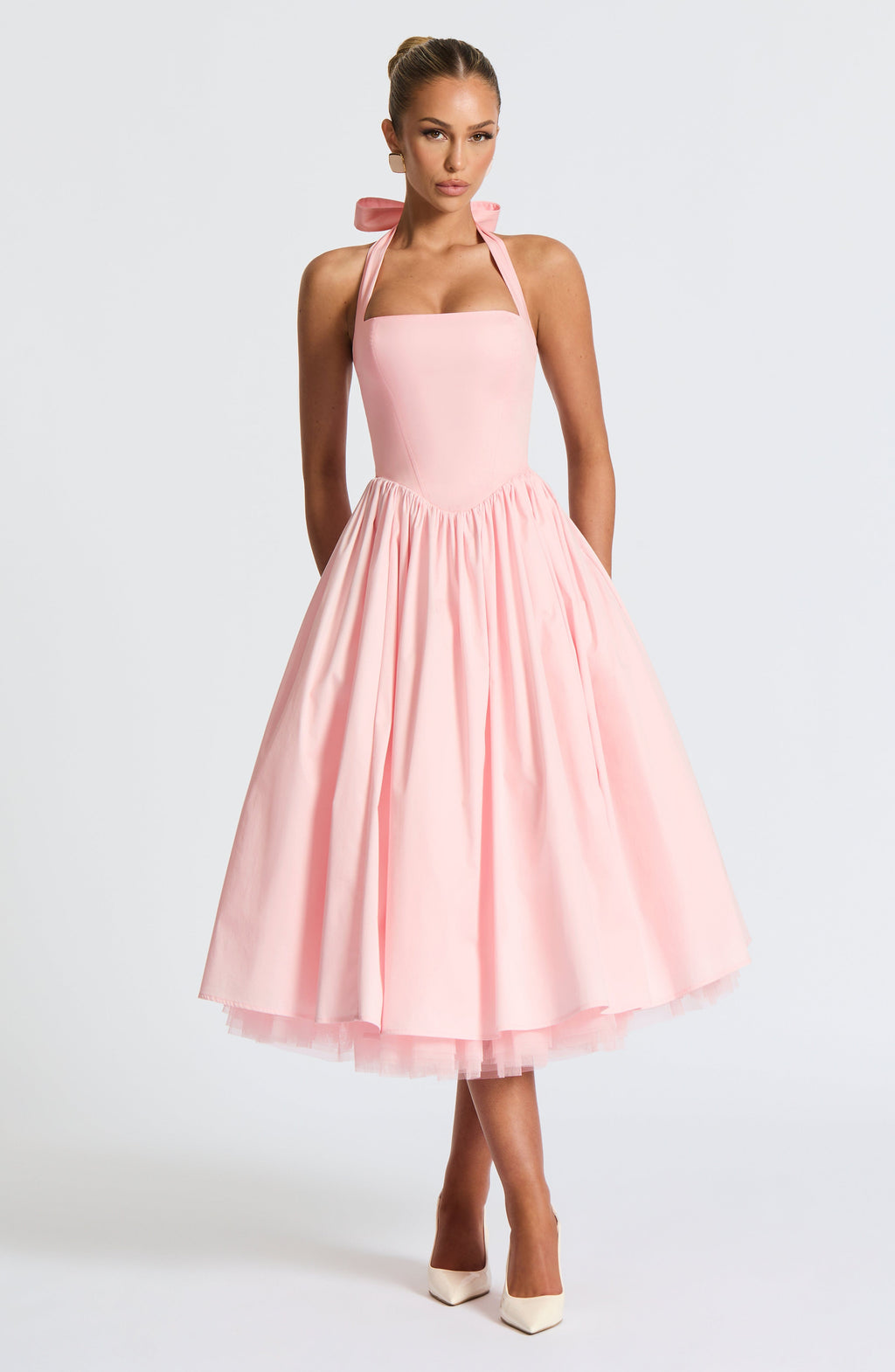 Valetti Giaro | Juliette Halter Tulle Midi Dress