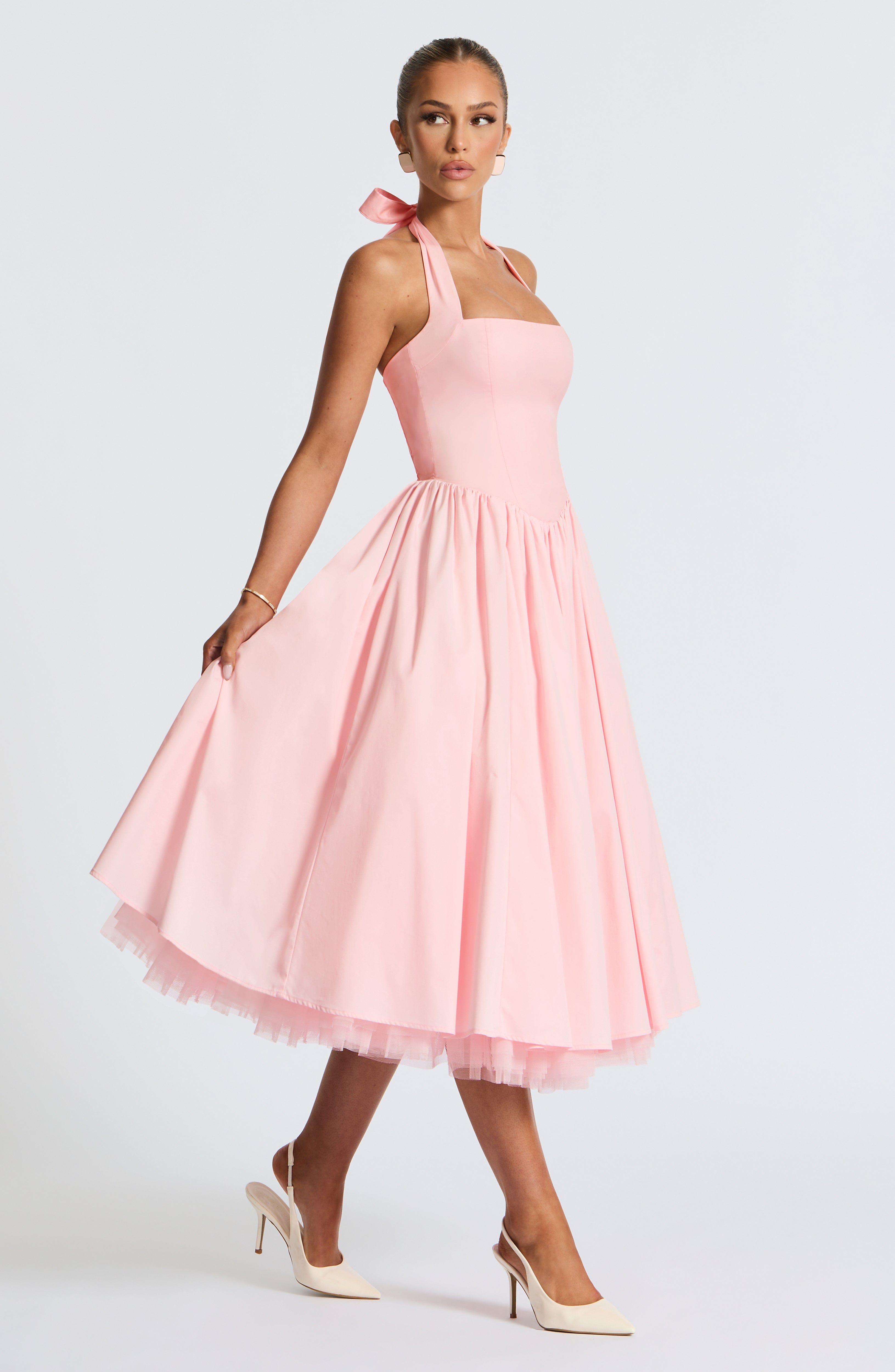 Valetti Giaro | Juliette Halter Tulle Midi Dress
