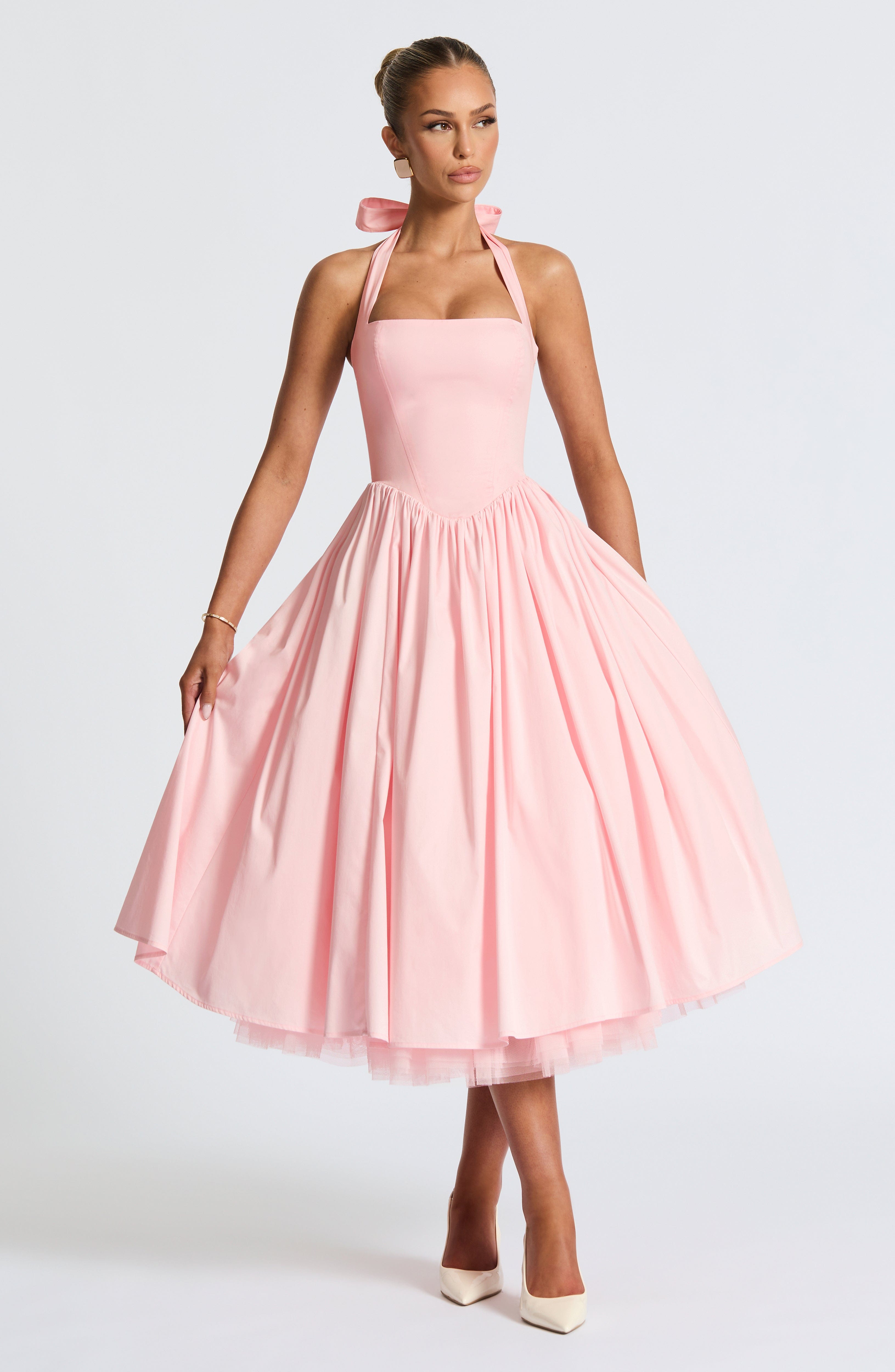 Valetti Giaro | Juliette Halter Tulle Midi Dress