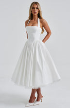 Valetti Giaro | Juliette Halter Tulle Midi Dress