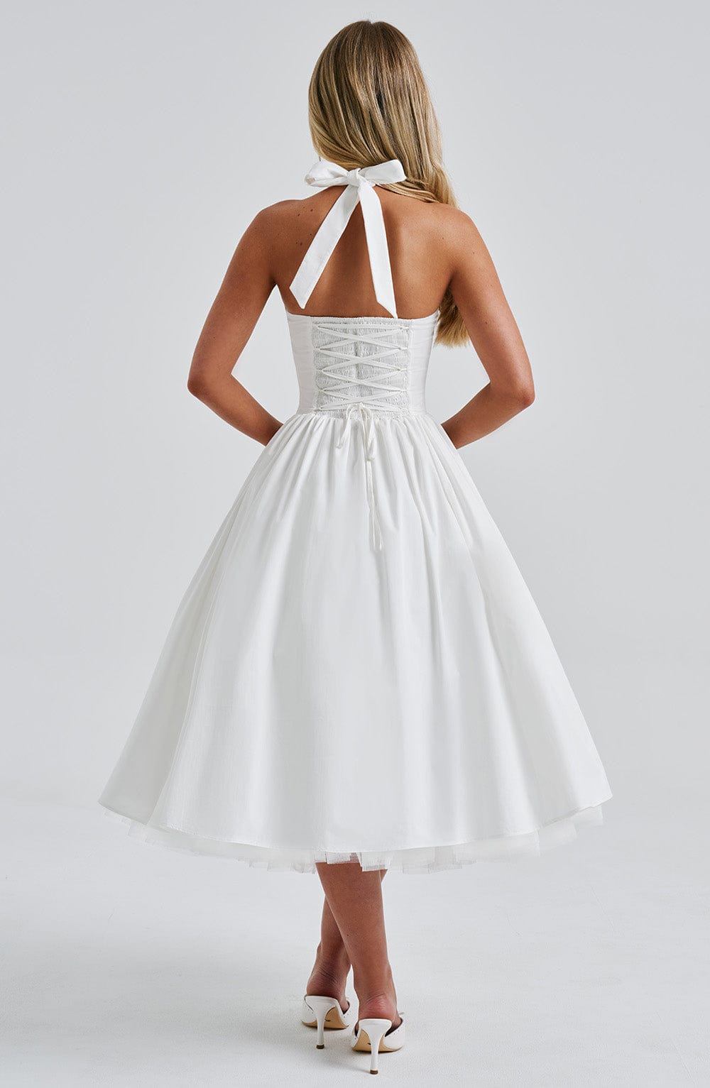 Valetti Giaro | Juliette Halter Tulle Midi Dress