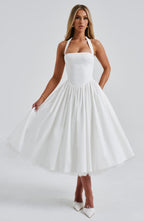 Valetti Giaro | Juliette Halter Tulle Midi Dress