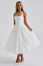 Valetti Giaro | Juliette Halter Tulle Midi Dress