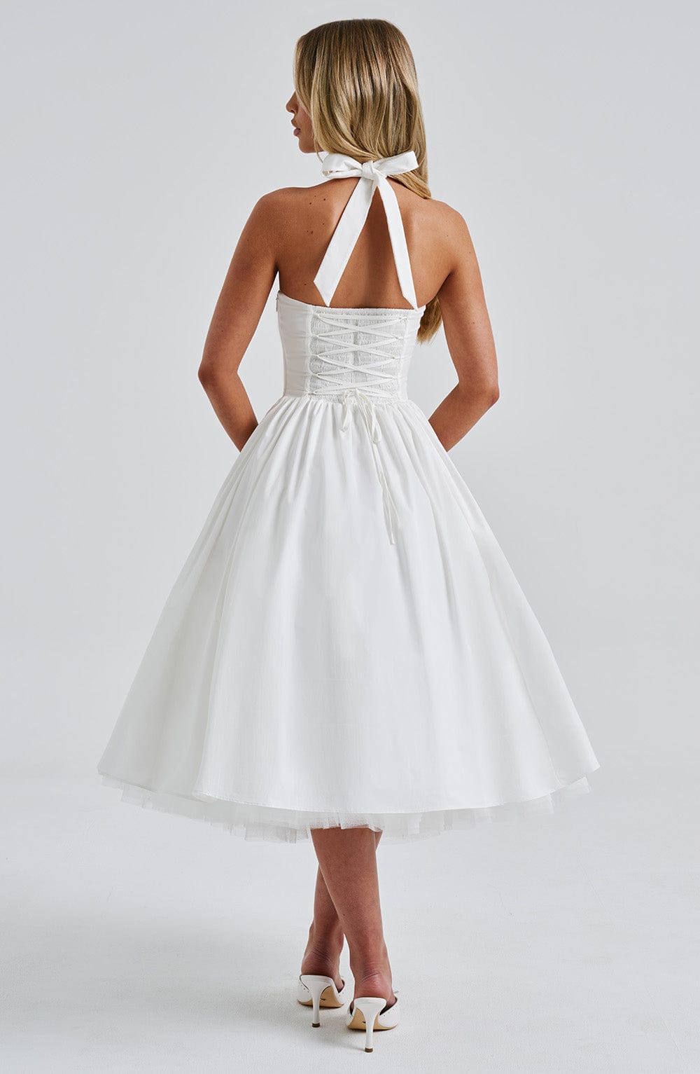 Valetti Giaro | Juliette Halter Tulle Midi Dress