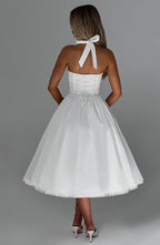 Valetti Giaro | Juliette Halter Tulle Midi Dress
