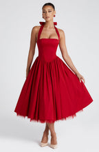 Valetti Giaro | Juliette Halter Tulle Midi Dress