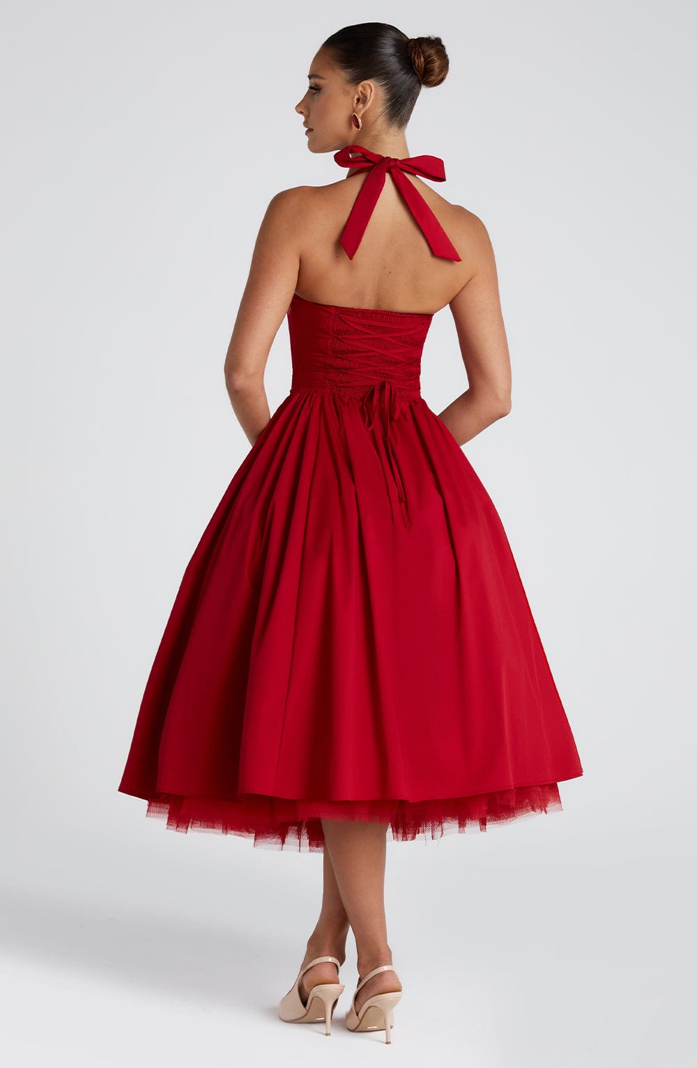 Valetti Giaro | Juliette Halter Tulle Midi Dress