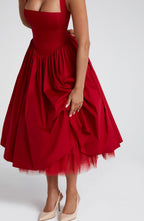 Valetti Giaro | Juliette Halter Tulle Midi Dress