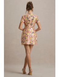 Valetti Giaro | Fleurinde Floral Flared Mini Dress