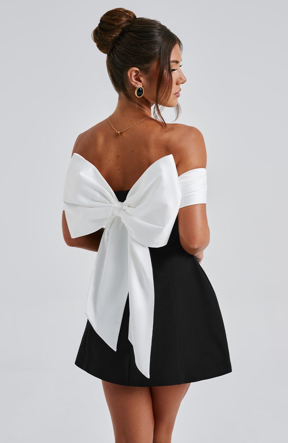 Valetti Giaro | Delta Bow-Back Bubble Mini Dress