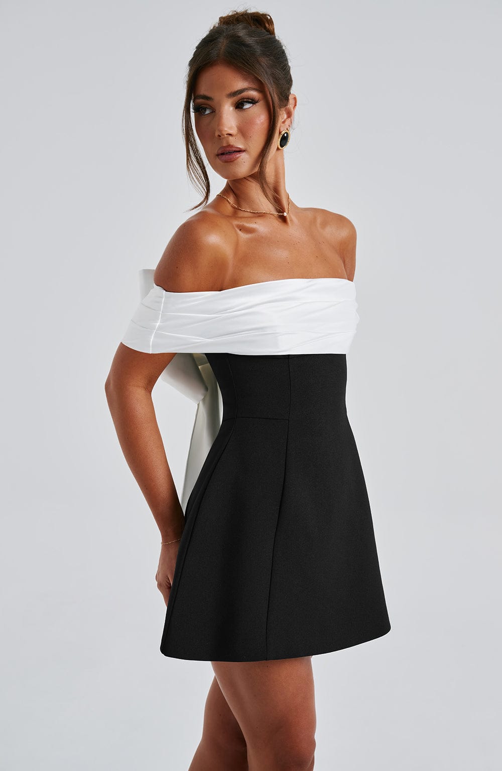 Valetti Giaro | Delta Bow-Back Bubble Mini Dress