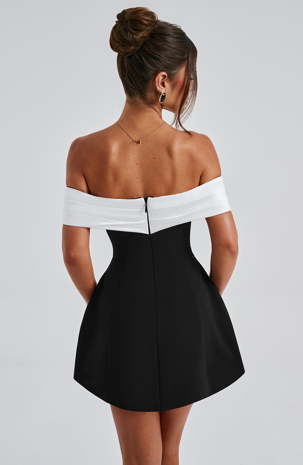 Valetti Giaro | Delta Bow-Back Bubble Mini Dress