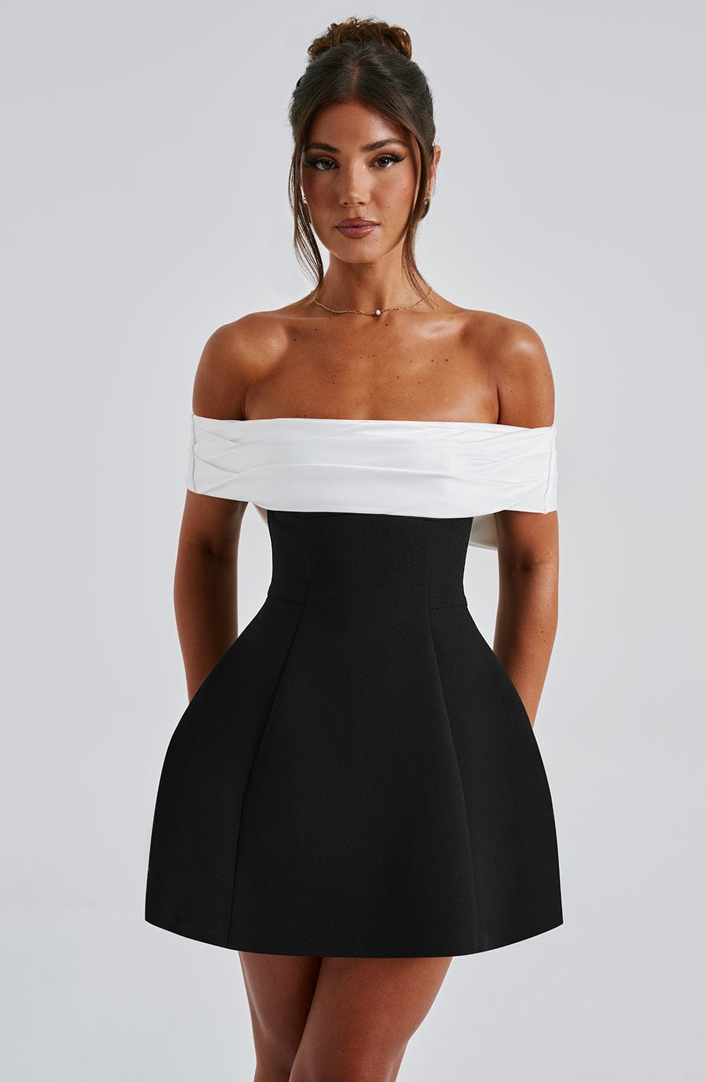 Valetti Giaro | Delta Bow-Back Bubble Mini Dress