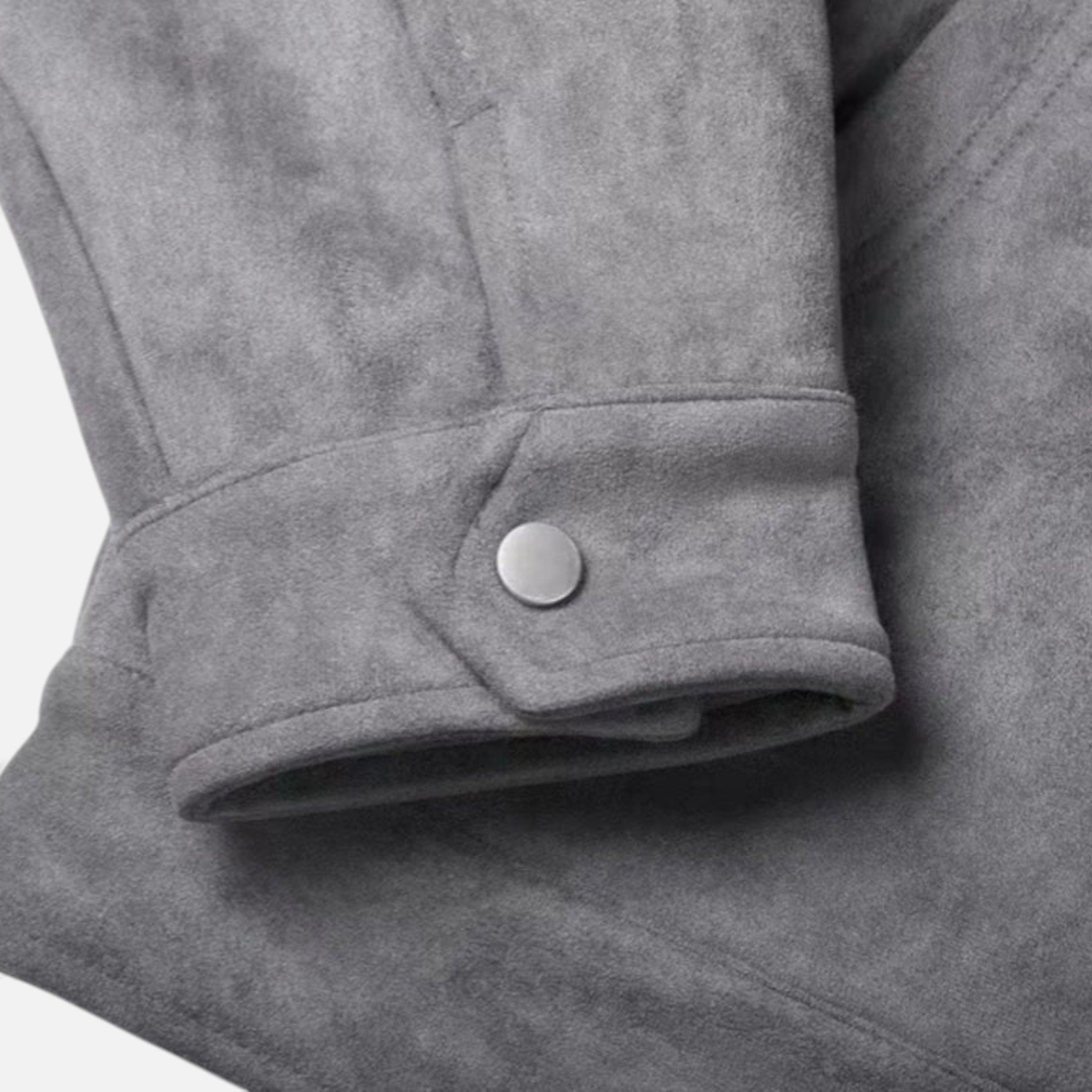 Vincenzo Suede Zip Jacket