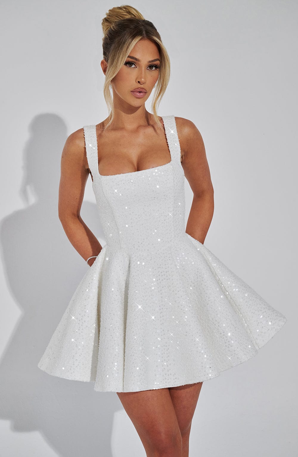 Valetti Giaro | Dorothy Sequin Tweed Mini Dress