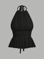 Aurora Halterneck Backless Top