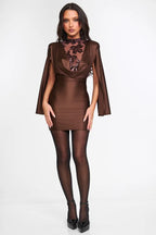 Valetti Giaro | Romy Embellished Mesh Mini Dress