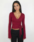 Valetti Giaro | Romina Lace Wrap Top