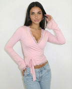 Valetti Giaro | Romina Lace Wrap Top