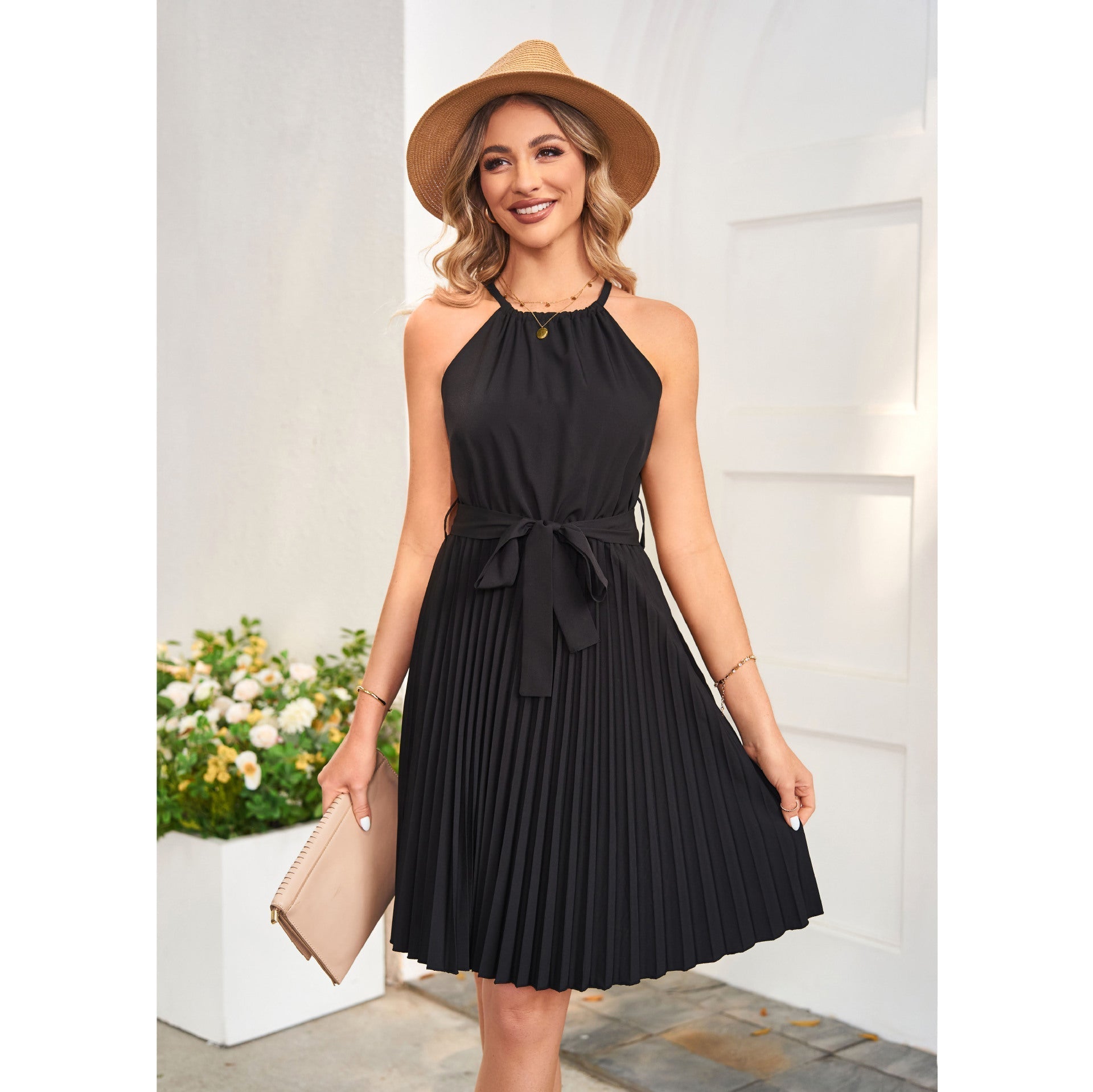 Valetti Giaro | Avelyn Black Summer Dress