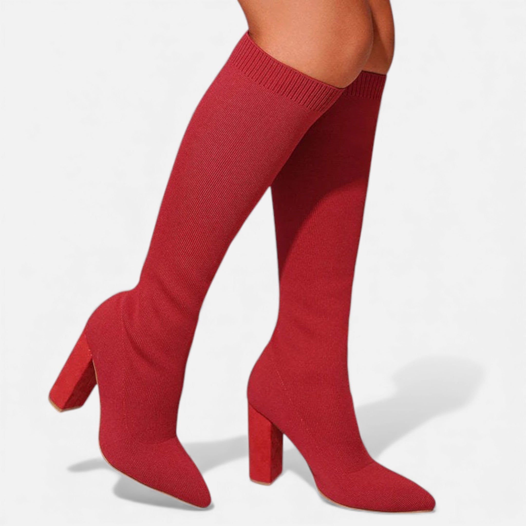 Elara Knee-High Sock Boots