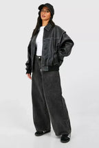 Valetti Giaro | Lizzy Leather Bomber Jacket