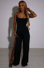Valetti Giaro | Marie Cross-Back Split-Leg Jumpsuit