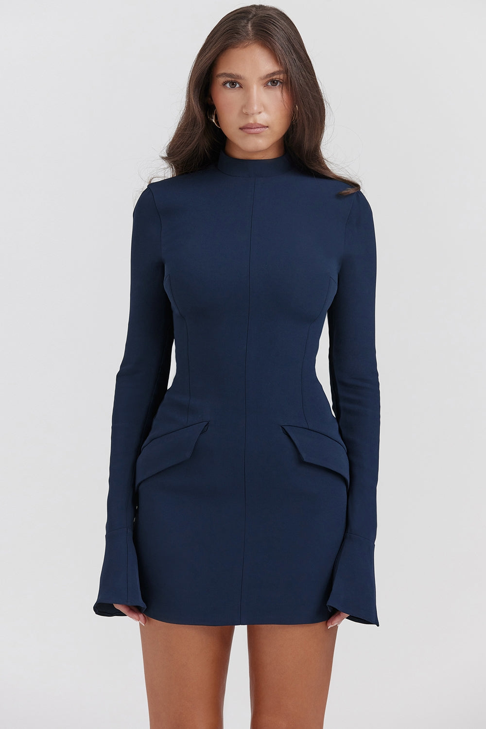 Valetti Giaro | Celeste Cuff Sleeve Midi Dress