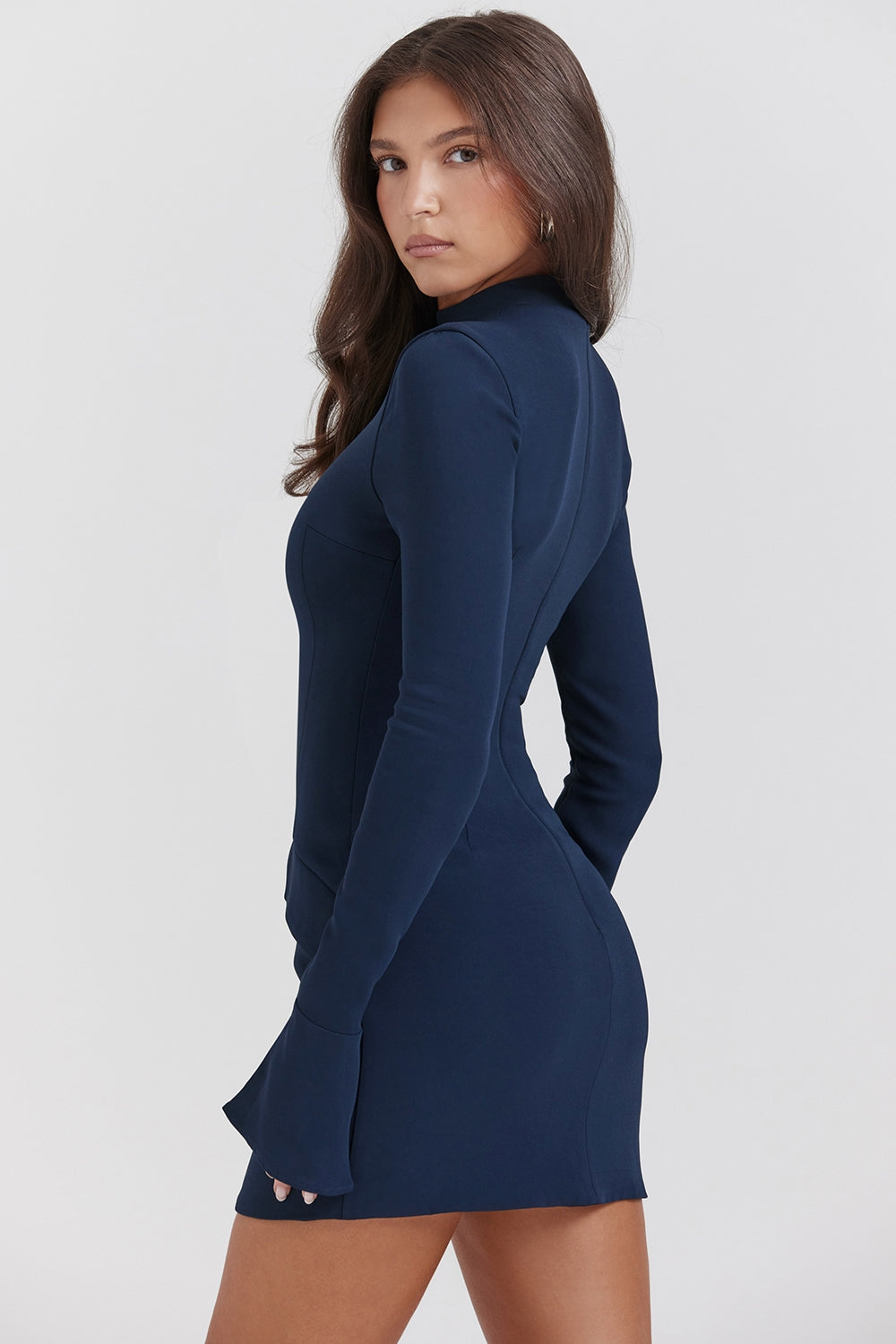 Valetti Giaro | Celeste Cuff Sleeve Midi Dress