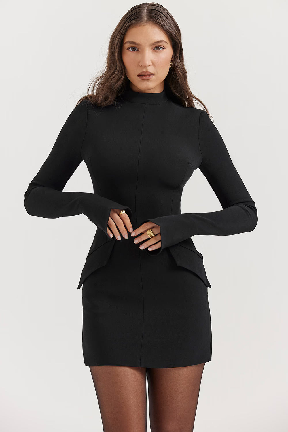 Valetti Giaro | Celeste Cuff Sleeve Midi Dress