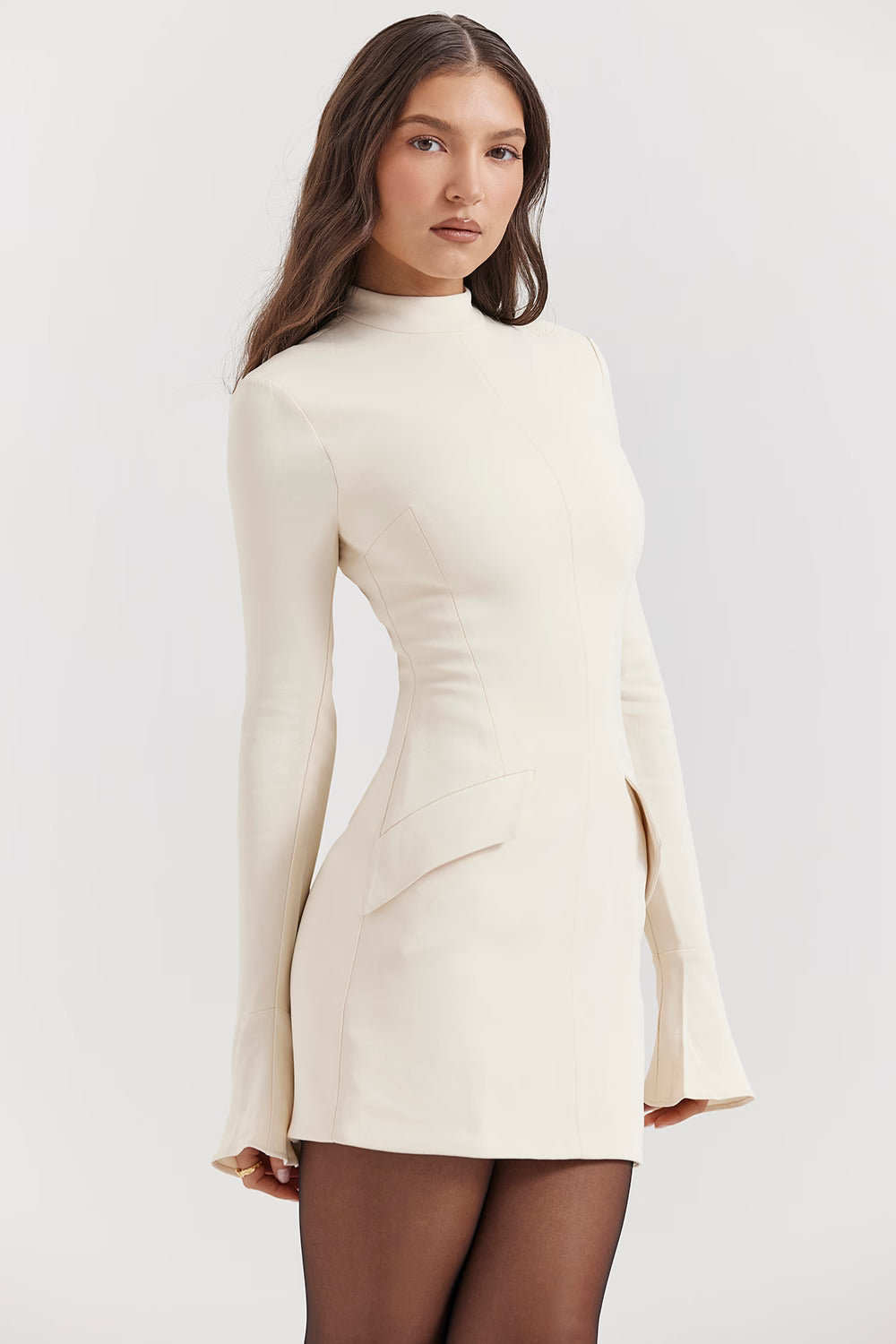Valetti Giaro | Celeste Cuff Sleeve Midi Dress