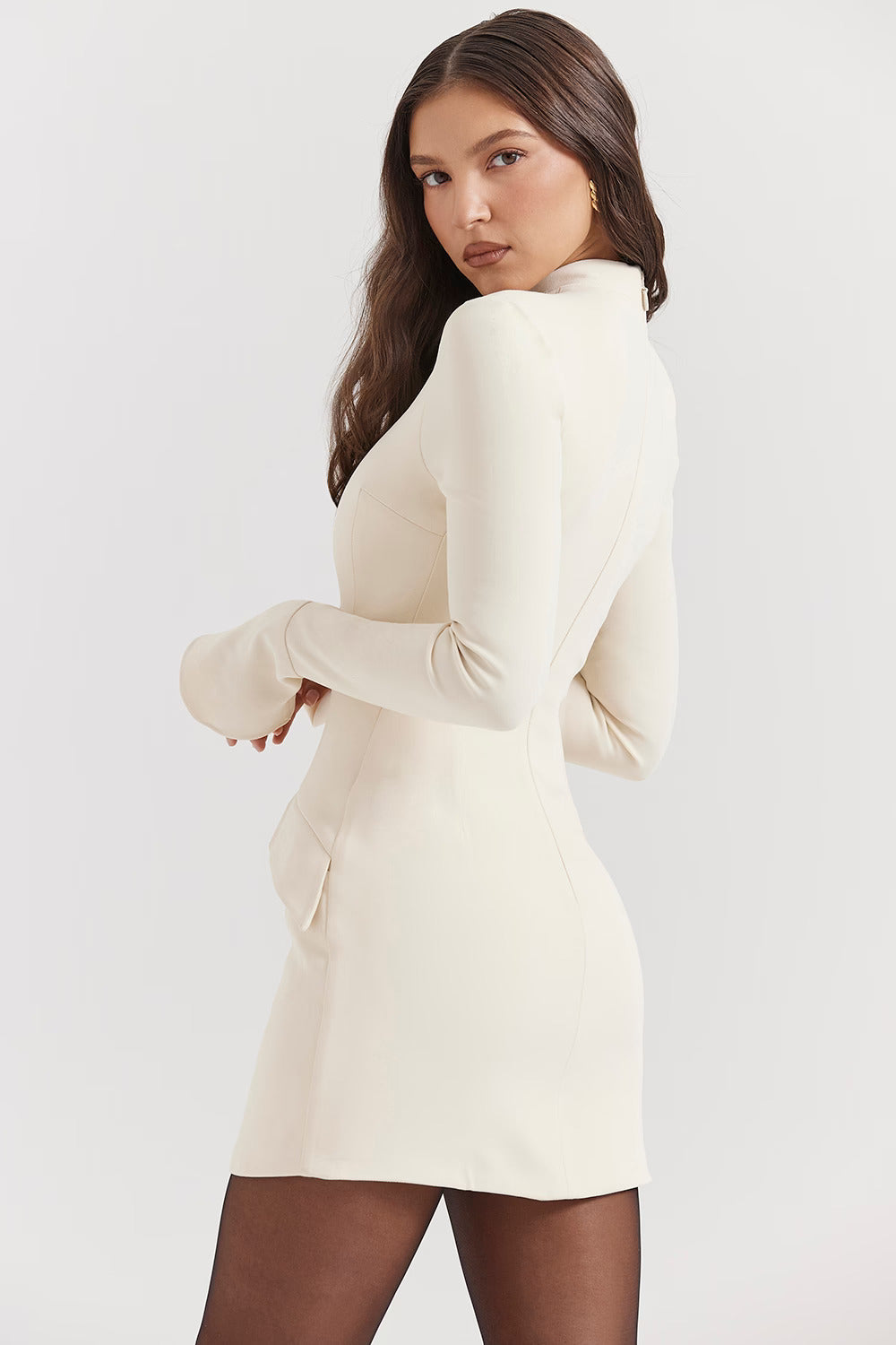 Valetti Giaro | Celeste Cuff Sleeve Midi Dress