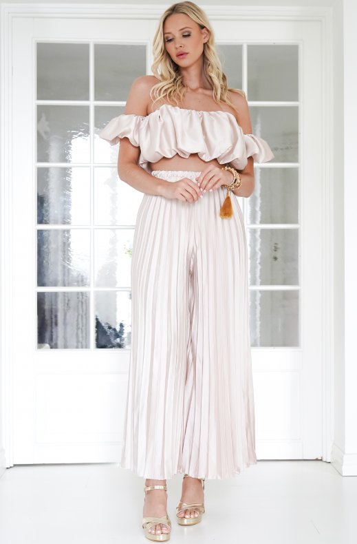 Valetti Giaro | Selene Satin Pleated Set