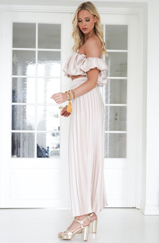 Valetti Giaro | Selene Satin Pleated Set
