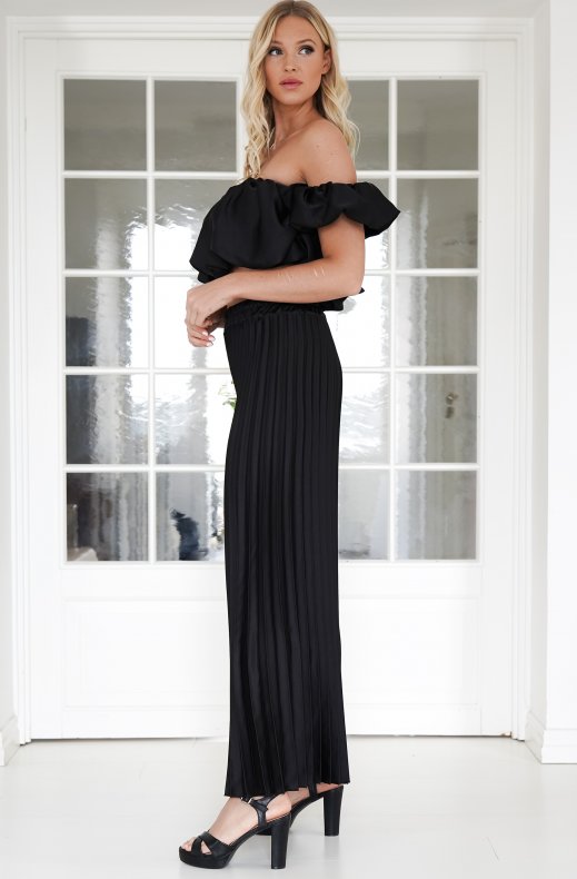 Valetti Giaro | Selene Satin Pleated Set