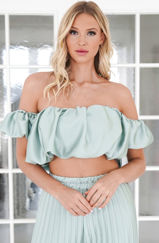 Valetti Giaro | Selene Satin Pleated Set