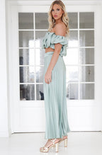 Valetti Giaro | Selene Satin Pleated Set