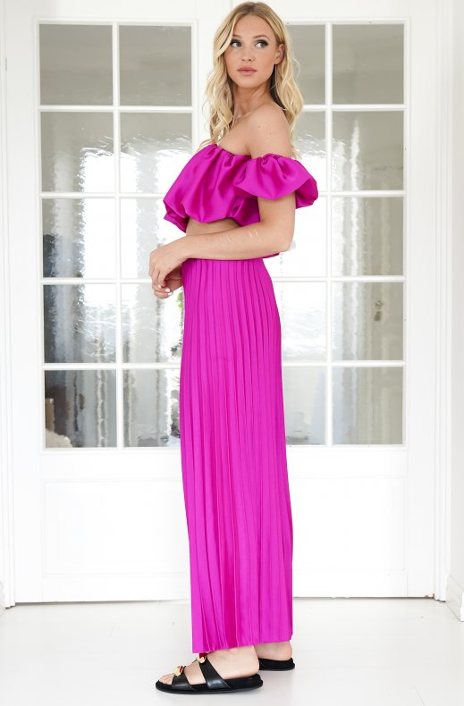 Valetti Giaro | Selene Satin Pleated Set