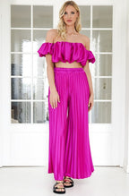 Valetti Giaro | Selene Satin Pleated Set