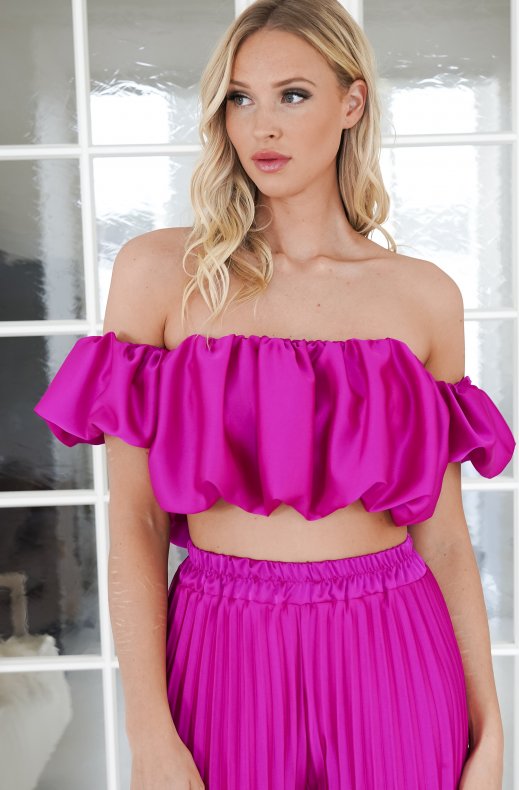 Valetti Giaro | Selene Satin Pleated Set