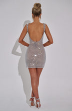 Valetti Giaro | Lumina Shimmer Mesh Mini Dress