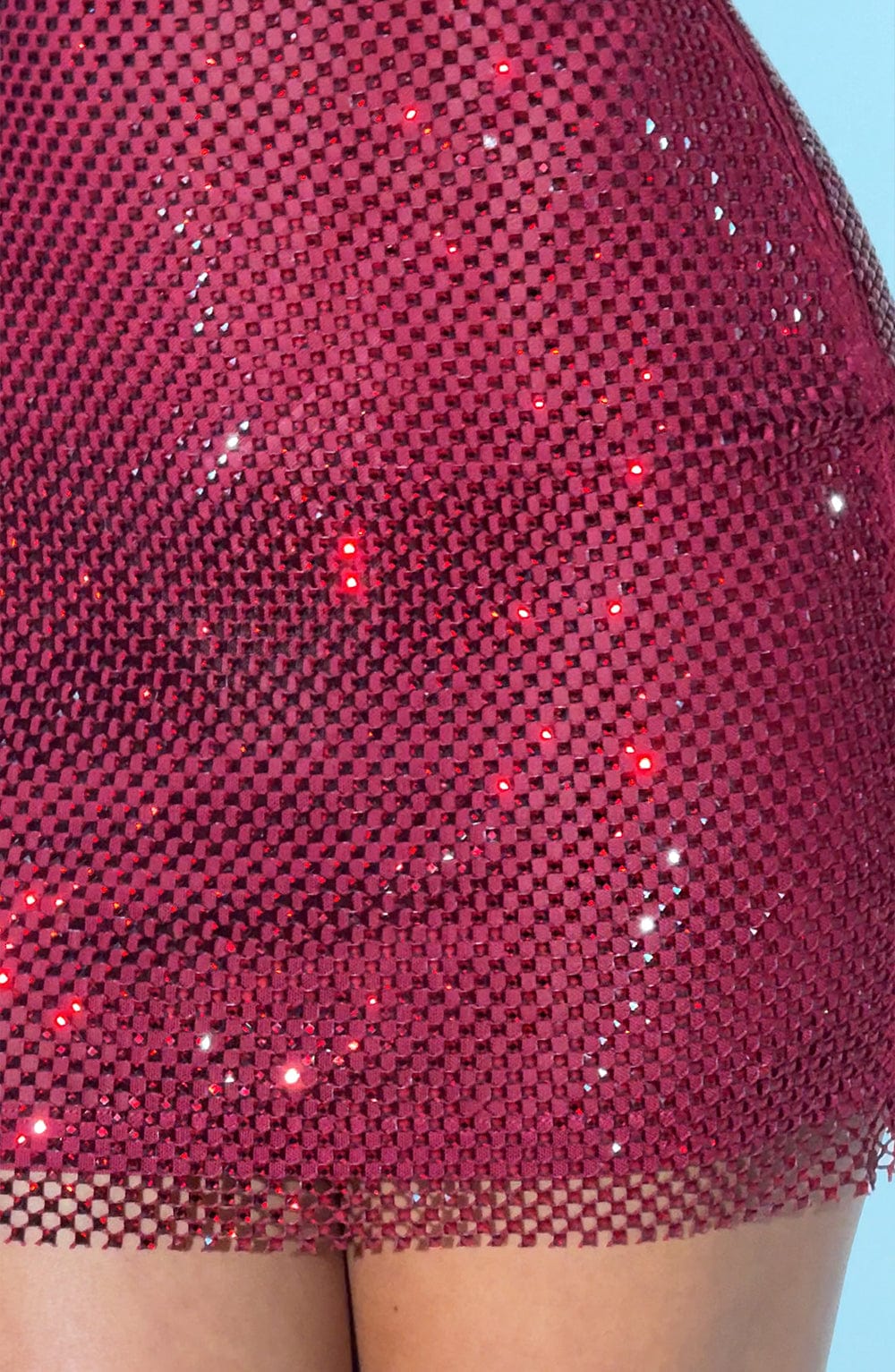 Valetti Giaro | Lumina Shimmer Mesh Mini Dress