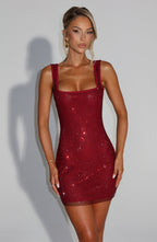 Valetti Giaro | Lumina Shimmer Mesh Mini Dress