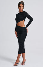 Valetti Giaro | Noelle Cut-Out Stretch Midi Dress