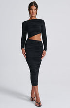 Valetti Giaro | Noelle Cut-Out Stretch Midi Dress