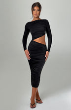 Valetti Giaro | Noelle Cut-Out Stretch Midi Dress
