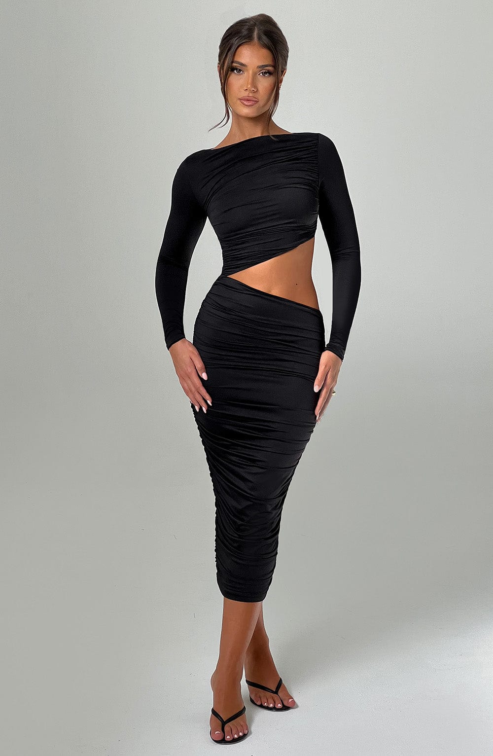 Valetti Giaro | Noelle Cut-Out Stretch Midi Dress