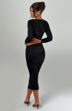 Valetti Giaro | Noelle Cut-Out Stretch Midi Dress