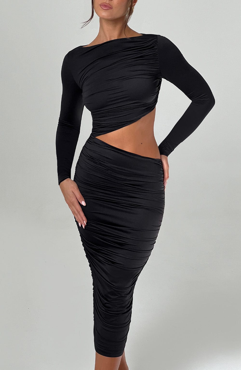 Valetti Giaro | Noelle Cut-Out Stretch Midi Dress